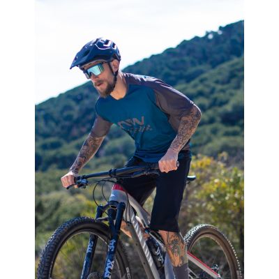 2. Koszulka rowerowa NORTHWAVE Edge Jersey Short Sleeve - niebieski/czarny
