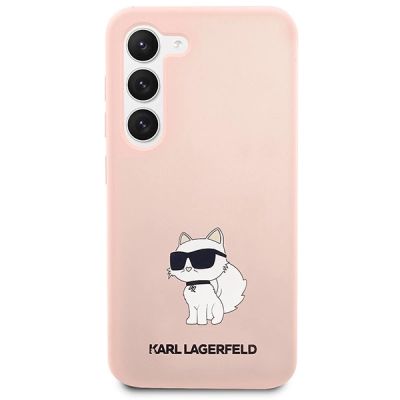 3. Etui Karl Lagerfeld Silicone Choupette na Samsung Galaxy S23+ - różowe