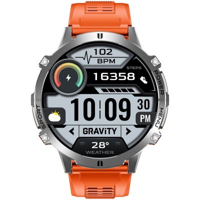5. Smartwatch Gravity Grafitowy Pasek + Bransoleta GT42-4