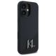 4. Etui Karl Lagerfeld Silicone Shadow Metal Initial MagSafe na iPhone 16 - czarne