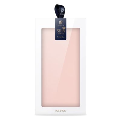 9. Etui do iPhone 15 Pro pokrowiec z klapką i portfelem Dux Ducis Skin Pro - różowe