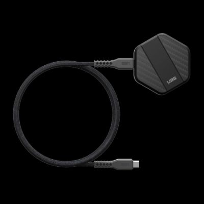 2. Ładowarka UAG Wireless Charger bezprzewodowa 15W z podstawką kompatybilna z MagSafe - czarny karbon