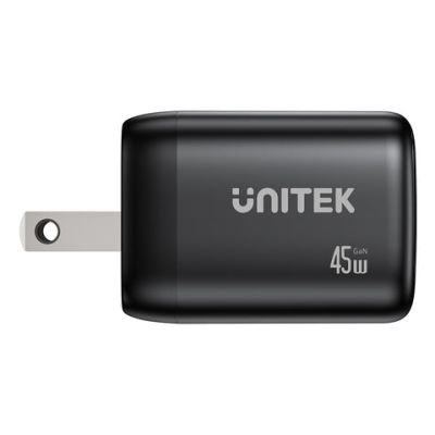 28. UNITEK ŁADOW. SIECIOWA 2X GAN 45W, 2XUSB-C PD 3.0, QC, CZARNA