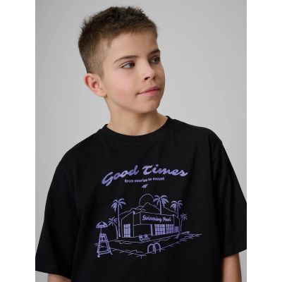 3. T-shirt bawełniany chłopięcy 4F 4FJRSS26TTSHM3907-20S