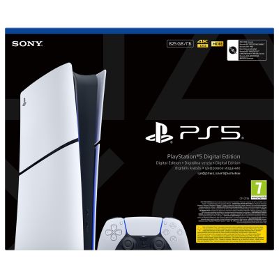 14. Konsola SONY PS5 Digital 825GB + 2 kontrolery DS5
