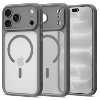 Etui Tech-Protect MagPeak MagSafe CC na iPhone 18 Pro / 17 Pro - szare matowe