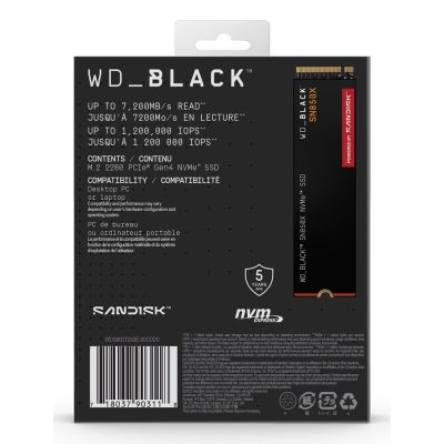 12. Dysk SSD WD Black SN850X 8TB M.2 NVMe WDS800T2X0E