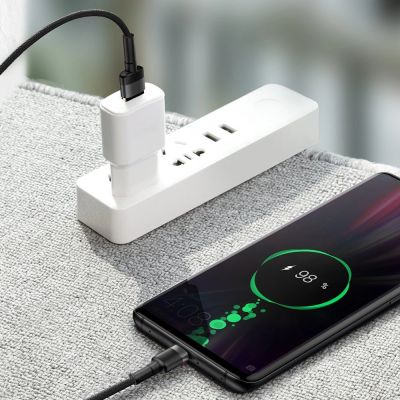 8. Baseus Cafule kabel przewód USB Typ C SuperCharge 40W Quick Charge 3.0 QC 3.0 1m szaro-czarny (CATKLF-PG1)