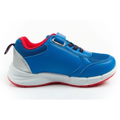 4. Leomil buty sportowe dziecięce sneakersy Super Mario na rzep LED niebieskie