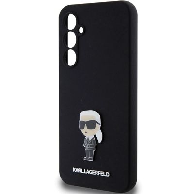 6. Etui Karl Lagerfeld Silicone Ikonik Metal Pin na Samsung Galaxy S23 FE - czarne