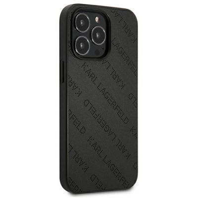 4. Etui Karl Lagerfeld Perforated Allover na iPhone 13 Pro Max 6,7" - czarne
