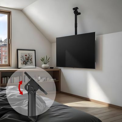 13. Uchwyt sufitowy dla TV Maclean, max. obciążenie 60kg, 43-86", max VESA 600x400, MC-112 B