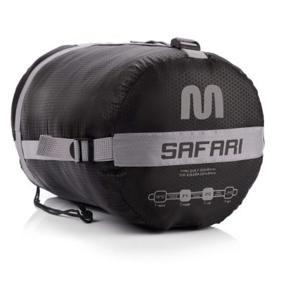 7. Śpiwór Meteor Safari R szary/czarny