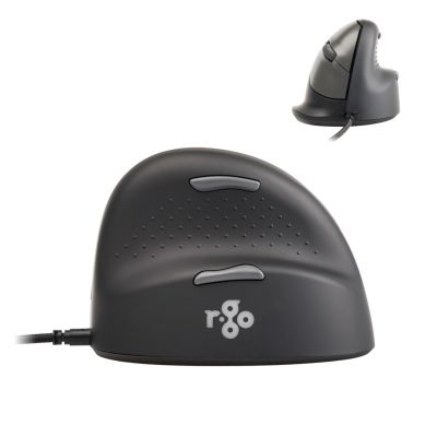 7. R-Go Tools Mysz ergonomiczna R-Go HE Break z oprogramowaniem do przerw, rozmiar small (długość dłoni poniżej 165 mm), dla praworęcznych, przewodowa, czarna