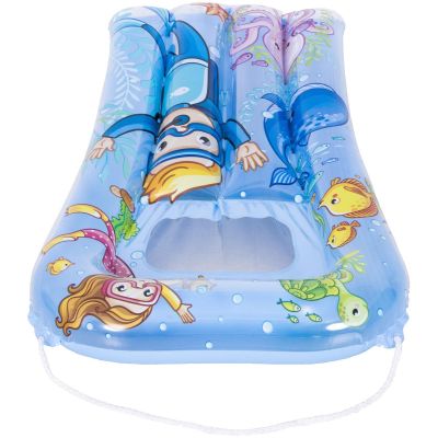 9. MATERAC PLAŻOWY Z OKIENKIEM PODWODNY ŚWIAT 74x48CM 37591 - NIEBIESKI