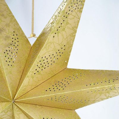 4. GWIAZDA DEKORACYJNA PAPIEROWA 75CM ZŁOTY