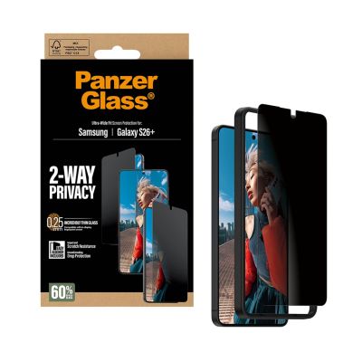 6. PanzerGlass ® 2-Way Privacy Screen Protector Samsung Galaxy S26+ | Ultra-Wide Fit w. EasyAligner Przezroczysta ochrona ekranu 1 szt.