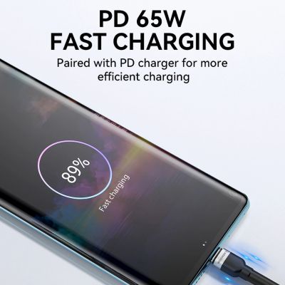 7. Kabel WozinskyWNBCC1 USB-C / USB-C PD 65W 1 m - czarny