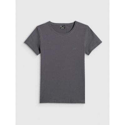 5. T-shirt slim gładki damski 4F 4FRSS26TTSHF3628-24S