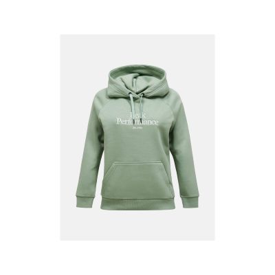 Bluza damska PEAK PERFORMANCE W Original Hood kolor zielony
