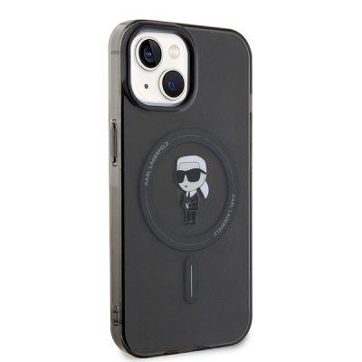 4. Etui Karl Lagerfeld IML Ikonik MagSafe do iPhone 15 - czarne