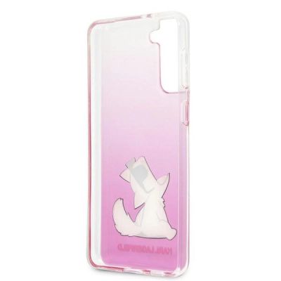 7. Etui Karl Lagerfeld Choupette Fun na Samsung Galaxy S21+ - różowe