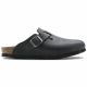 10. Chodaki damskie/męskie Birkenstock Boston Black olejowana skóra klapki narrow wąskie (0059463)