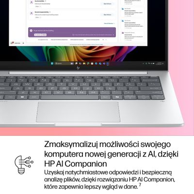 55. HP EliteBook 8 G1i Next Gen AI PC Copilot+ PC Intel Core Ultra 5 228V Laptop 35,6 cm (14") WUXGA 32 GB LPDDR5x-SDRAM 512 GB SSD Wi-Fi 7 (802.11be) Windows 11 Pro Srebrny