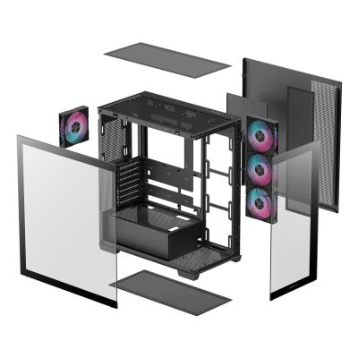 11. Obudowa DeepCool CG580 4F R-CG580-BKADA4-G-1 Midi Tower Czarna