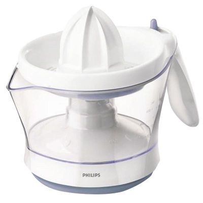 2. Philips Viva Collection Wyciskarka do cytrusów — 25W/0,6l/reg. il. miąższu/aut. zm. kier.