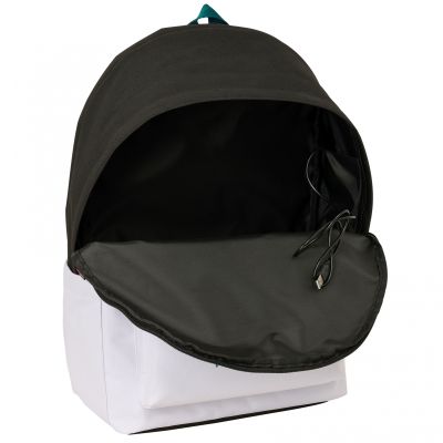 6. Real Madryt plecak sportowy z USB i z miejscem na laptopa double backpack 612554820