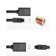 7. Kabel Ugreen NW112 11283 sieciowy Ethernet RJ45 (żeński) - RJ45 (męski) F/UTP Cat. 6 1 Gbps 5m - czarny