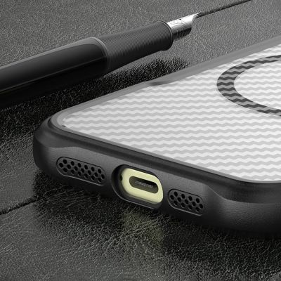 11. Etui silikonowe Leading Series MagSafe do iPhone 16 Pro Max - czarne
