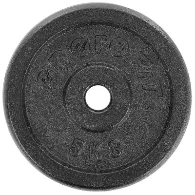 6. OBCIĄŻENIE ŻELIWNE CZARNE 5 KG ENERO FIT fi26,5