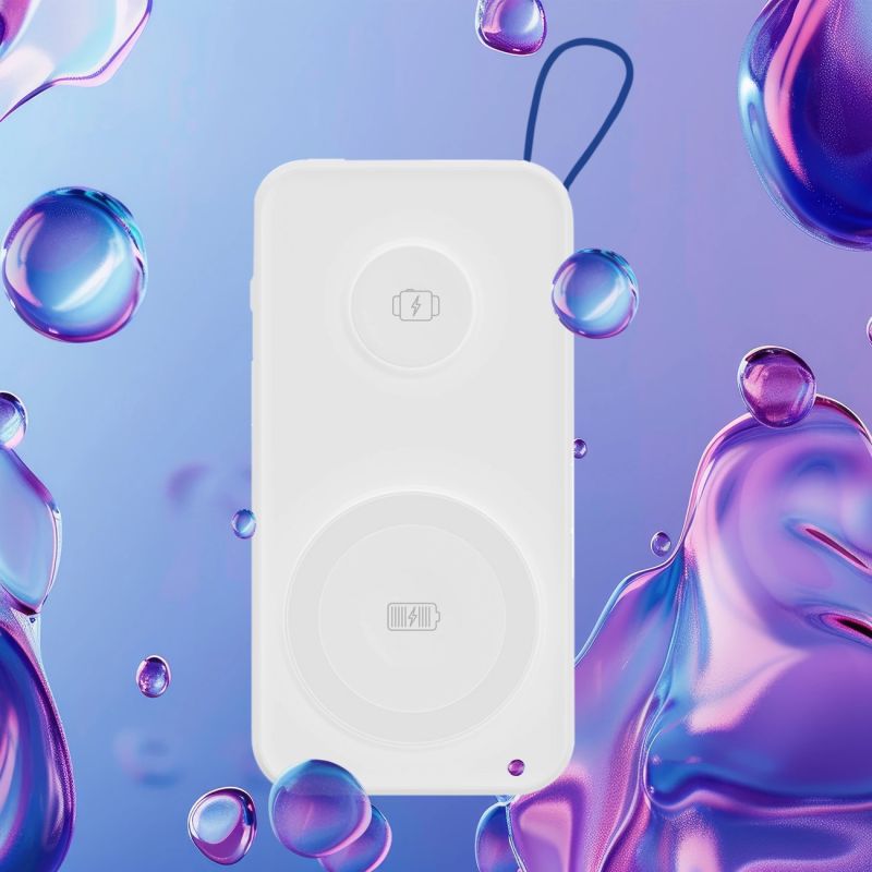 2. Powerbank 3mk PastelUp 10,000mAh 22.5W USB 1A1C - biały