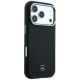 4. Etui Mercedes Leather Semi Wrap Wood Effect MagSafe na iPhone 17 Pro Max / 18 Pro Max - czarne