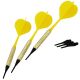 12. RZUTKI LOTKI PLASTIKOWE DART 3SZT BEZPIECZNE BEST SPORTING - ŻÓŁTE