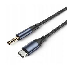 Kabel Wozinsky WAK-CJ USB-C do mini jack 3.5 mm adapter DAC 1 m - szary