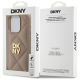 8. Etui DKNY Quilted Stack Logo na iPhone 15 Pro - beżowe