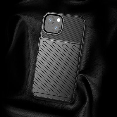 5. Thunder Case elastyczne pancerne etui pokrowiec iPhone 13 mini zielony