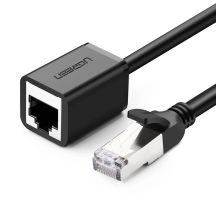 Kabel Ugreen NW112 11278 sieciowy Ethernet RJ45 (żeński) - RJ45 (męski) F/UTP Cat. 6 1 Gbps 0.5m - czarny