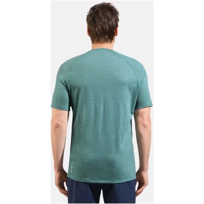 3. Koszulka z krótkim rękawem męska ODLO Ascent PW 130 Run. Bike. Hike. T-Shirt Crew Neck s/s niebieska