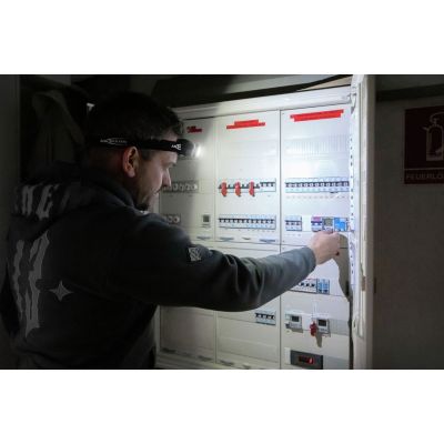 5. Latarka czołowa Ansmann priekiniu žibintu HD450FRS Li-Ion, USB-C 1600-0528