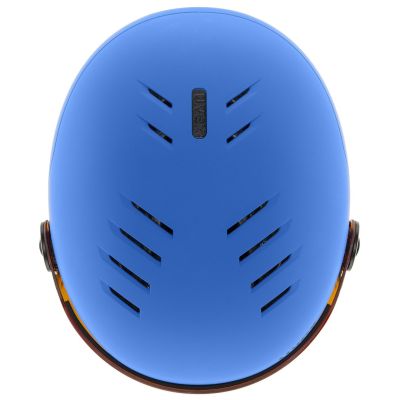 6. Kask narciarski dziecięcy UVEX Rocket jr. Visor blue matt