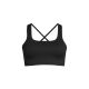 Top CASALL Scallop Seamless Bralette czarny