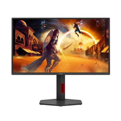 10. Monitor AOC Q25G4SR, 24,5 cali, IPS, Złącze QHD, 16:9, 300 Hz, 1 ms, 2560 x 1440 pikseli, 400 cd/m2, Ilość portów HDMI: 2, Czarny