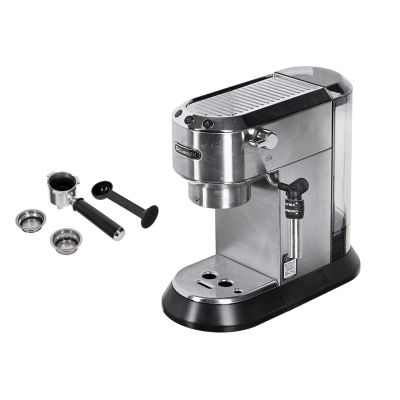 9. Ekspres kolbowy DeLonghi Dedica Style EC 685.M (1350W; kolor srebrny)