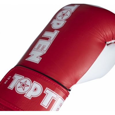 3. Rękawice bokserskie TOP TEN STAR-XLP 10 oz czerwone