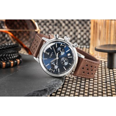 6. Zegarek Męski TIMEX Marlin® Chronograph Tachymeter TW2W10200 + BOX
