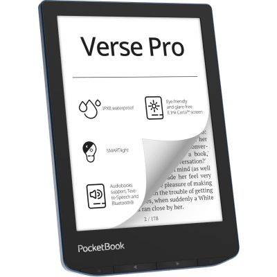10. Czytnik Ebook PocketBook Verse Pro 634 6" 16GB Wi-Fi Azure Blue